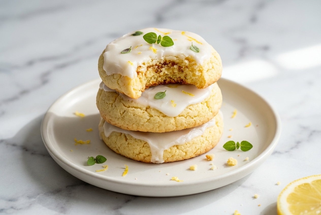 Soft lemon cake mix cookies with a nutty brown butter finish and bright citrus zest.