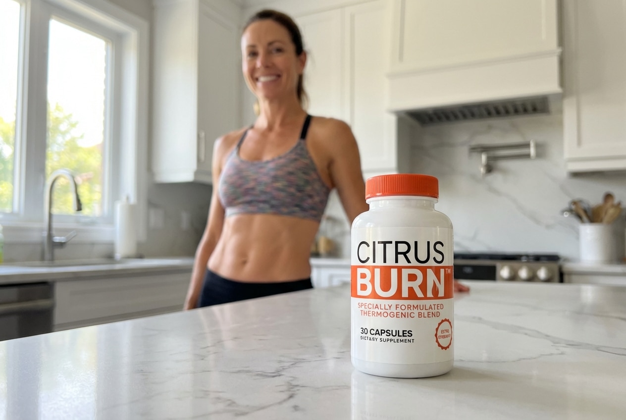 Sleek CitrusBurn bottle surrounded by fresh oranges, showcasing the highly anticipated new weight loss supplement for 2026.