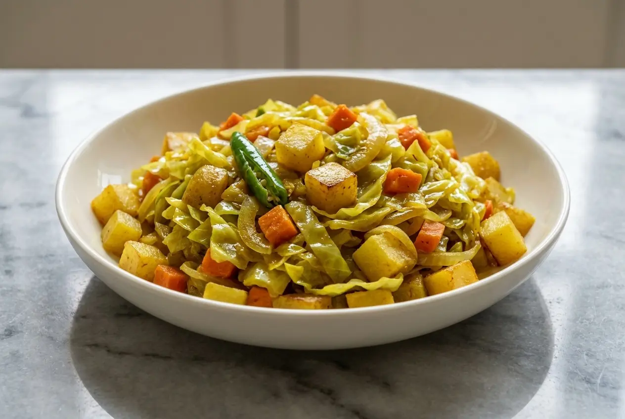 Golden atakilt wat recipe infused with aromatic Niter Kibbeh and a warm clove finish.